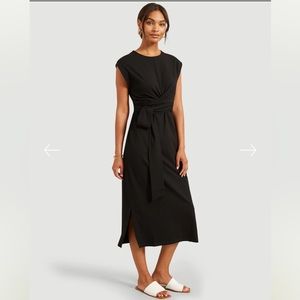 MODERN CITIZEN • NWOT Fei Organic Cotton Tie-Front Midi Dress Medium